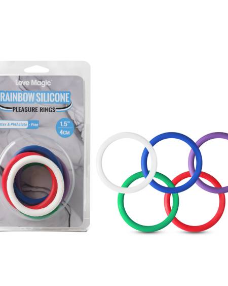 Silicone Cock Ring Kit ( 5 Rings a Pack )