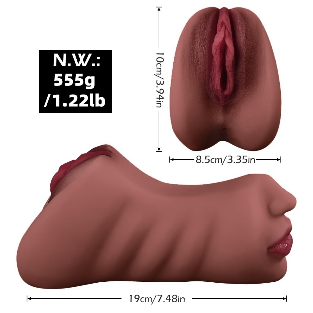 Brown Realistic Masturbator with Nose and Mouth - Image 7