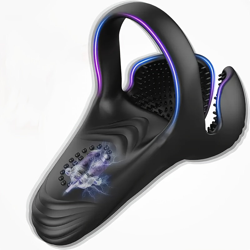 10-Speed Silicone Rechargeable Vibrating Cock Ring - Image 6