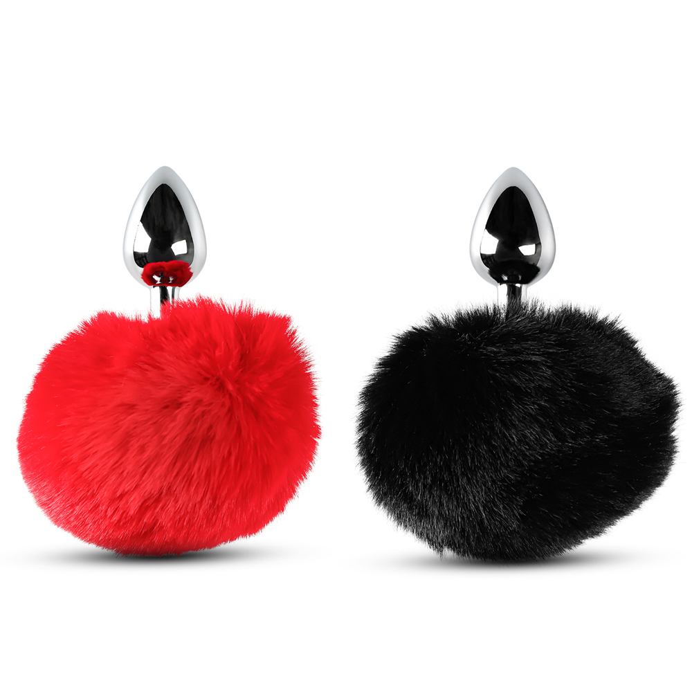 Bunny Tail Metal Plug - Red - Image 6