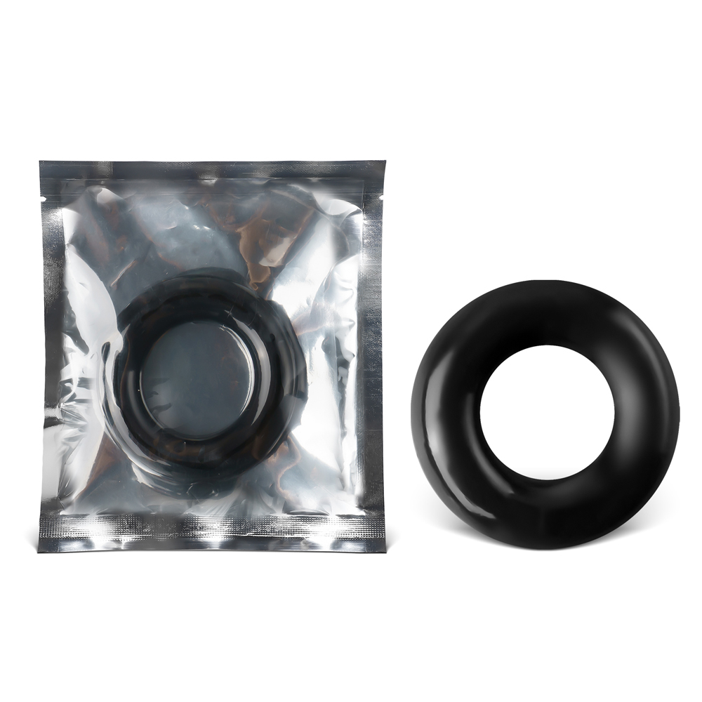 Black Silicone Solid Ring - Image 5