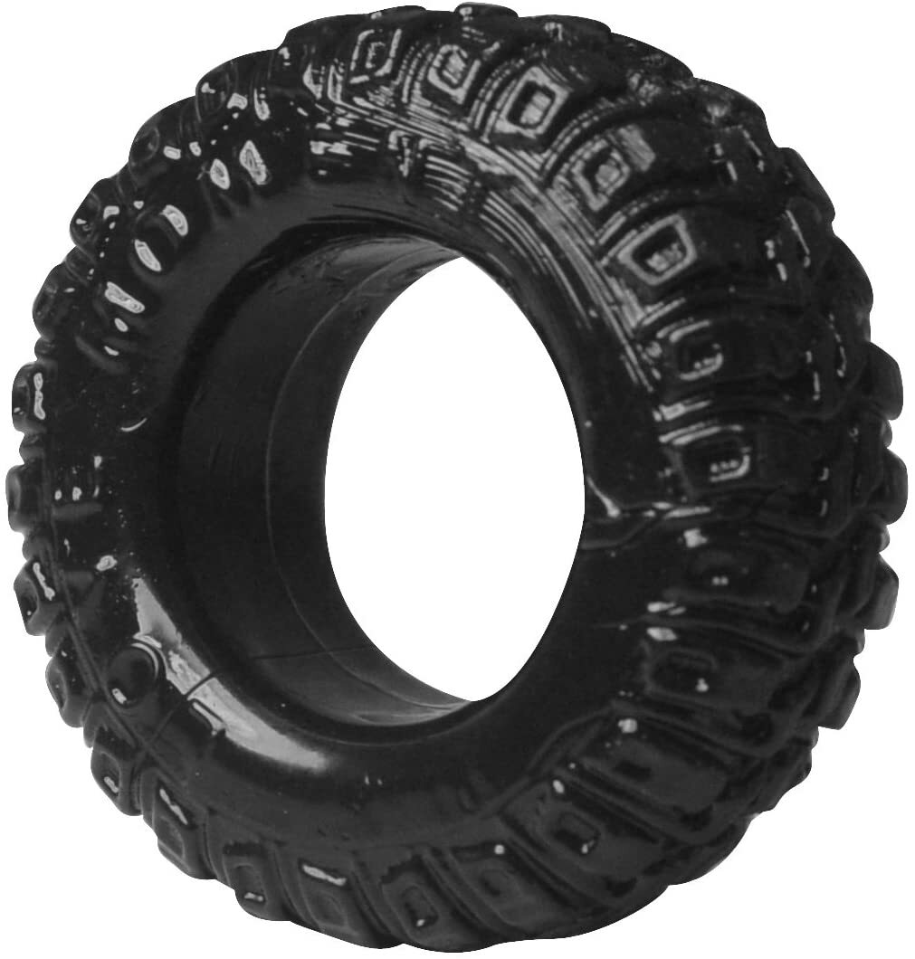 Tire Tread Silicone Ring (Black)