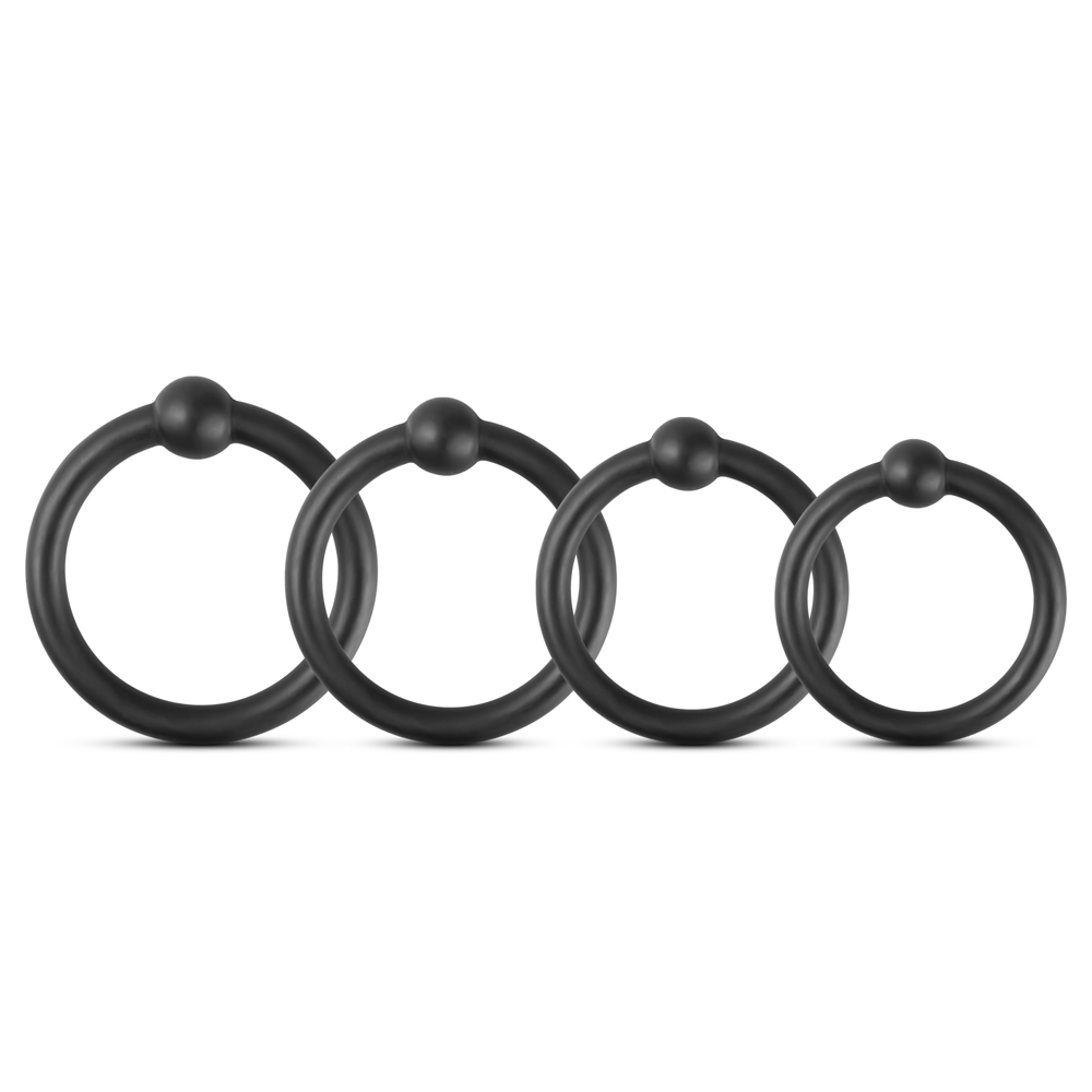 4 Piece Erection Enhancer Ring Set